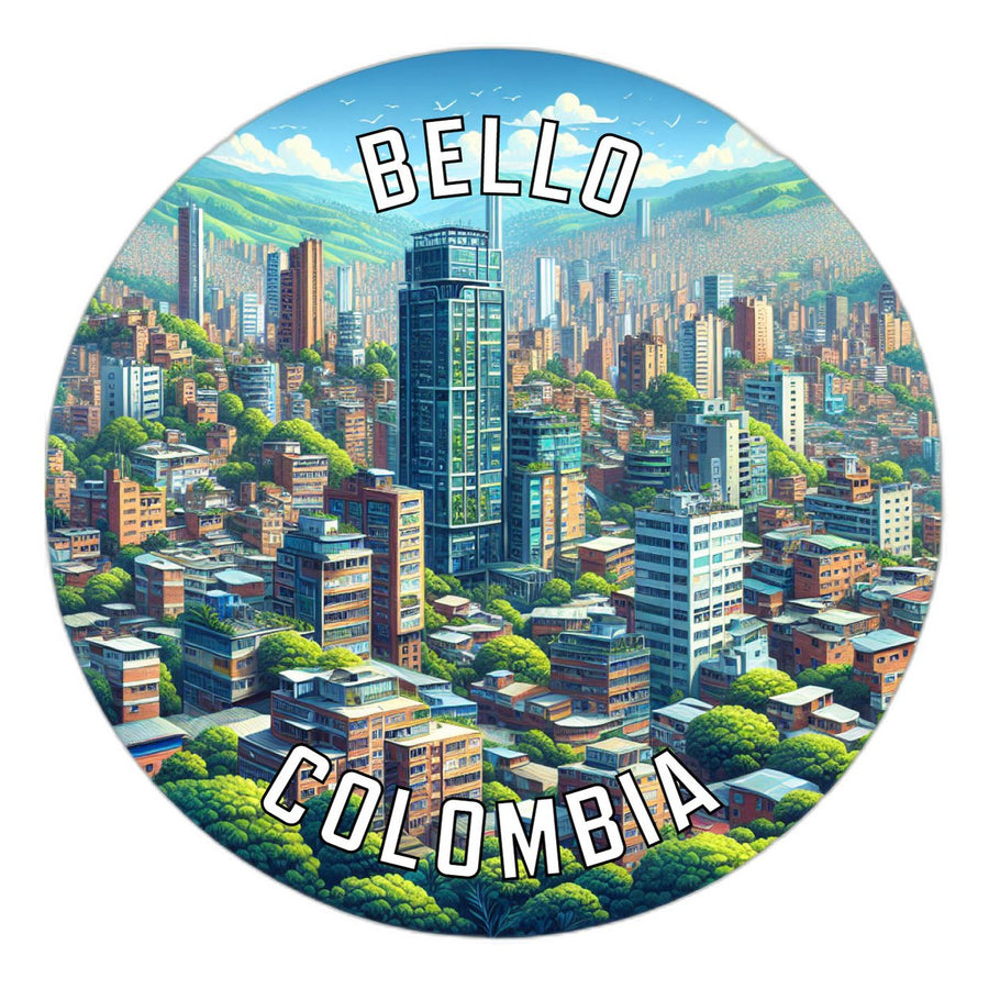 Bello Colombia Souvenir Vinyl Decal Sticker Image 1