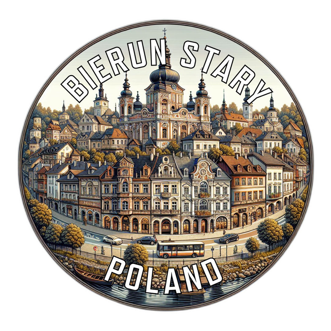 Bierun Stary Poland Souvenir Vinyl Decal Sticker Image 1