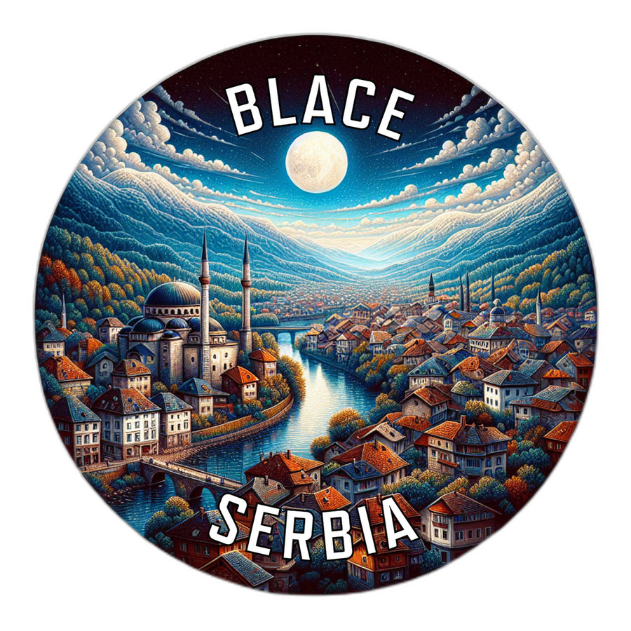 Blace Serbia Souvenir Vinyl Decal Sticker Image 1