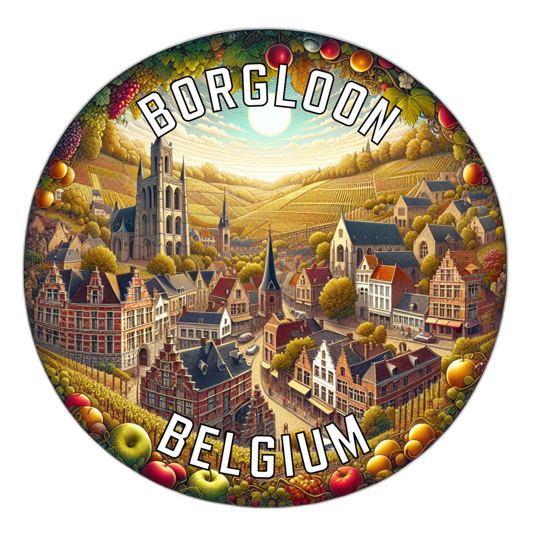 Borgloon Belgium Souvenir Vinyl Decal Sticker Image 1