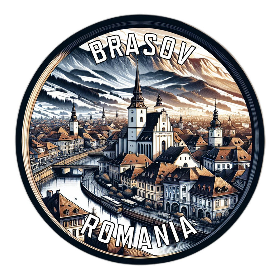 Brasov Romania Souvenir Vinyl Decal Sticker Image 1