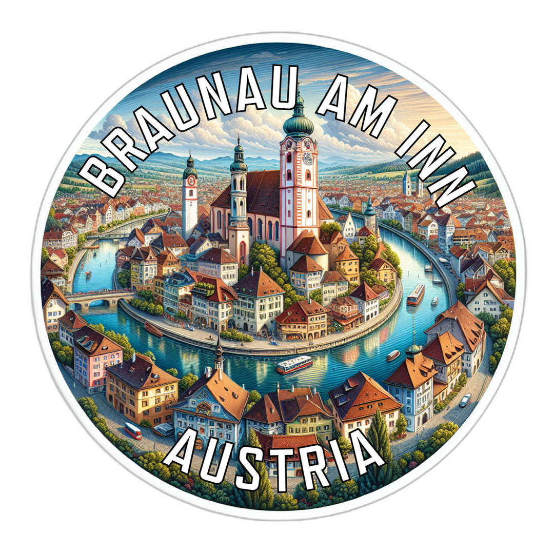 Braunau am Inn Austria Souvenir Vinyl Decal Sticker Image 1