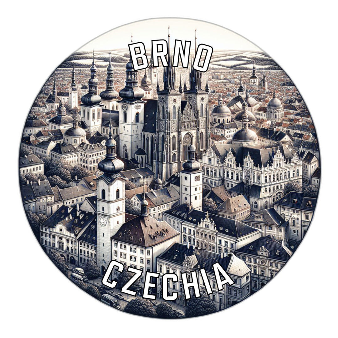 Brno Czechia Souvenir Vinyl Decal Sticker Image 1