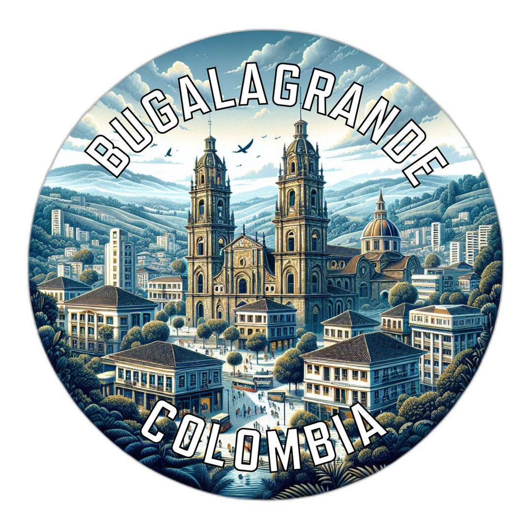 Bugalagrande Colombia Souvenir Vinyl Decal Sticker Image 1