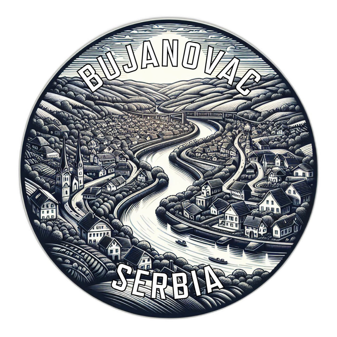 Bujanovac Serbia Souvenir Vinyl Decal Sticker Image 1