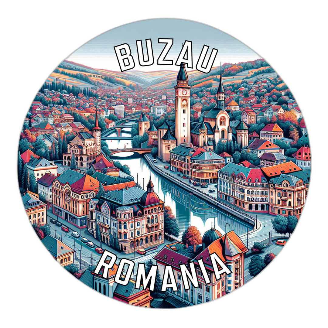 Buzau Romania Souvenir Vinyl Decal Sticker Image 1