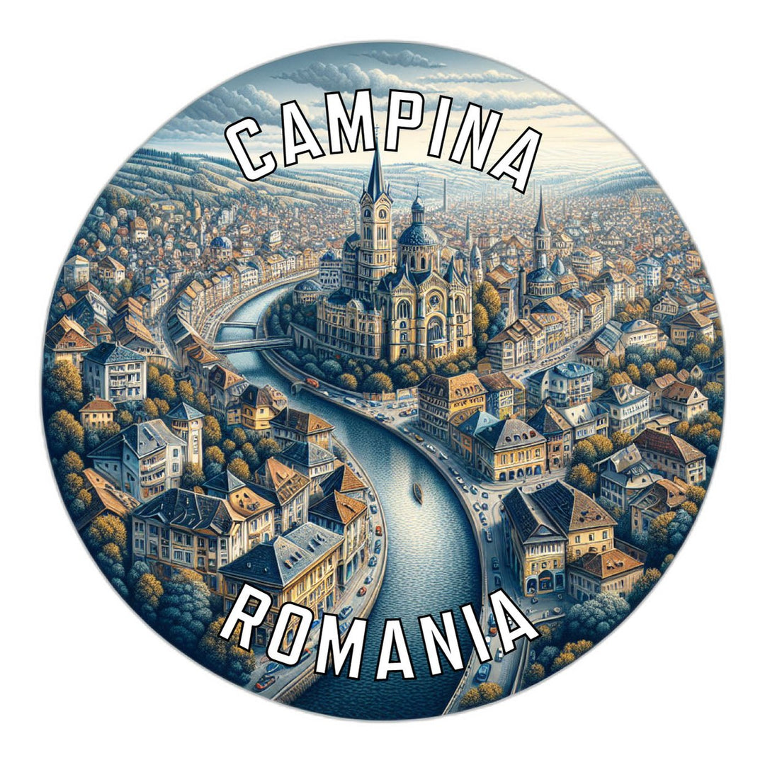 Campina Romania Souvenir Vinyl Decal Sticker Image 1