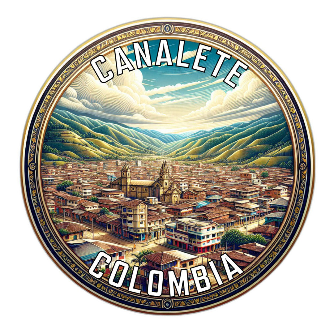 Canalete Colombia Souvenir Vinyl Decal Sticker Image 1