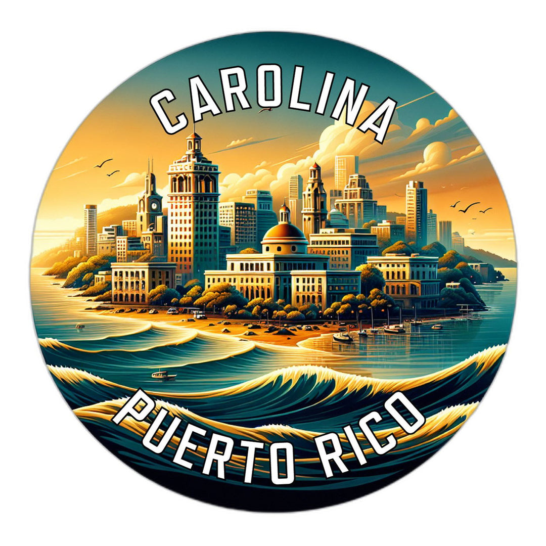 Carolina Puerto Rico Souvenir Vinyl Decal Sticker Image 1