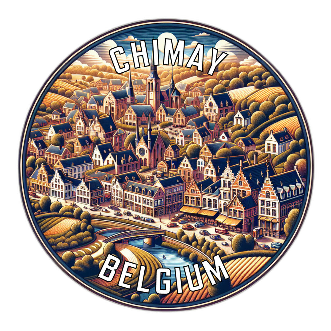 Chimay Belgium Souvenir Vinyl Decal Sticker Image 1