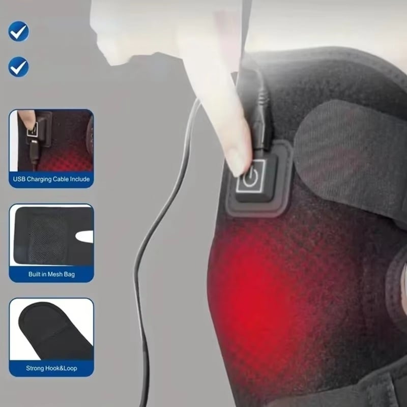 Electric Knee Pads USB Charging for Autumn and Winter Cold Protection Image 1