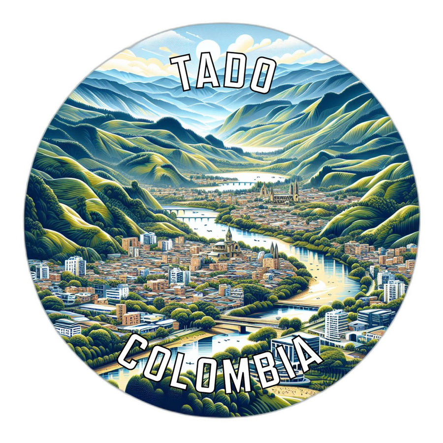 Tado Colombia Souvenir Die Cut Flat Magnet Image 1