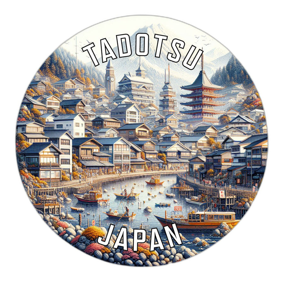 Tadotsu Japan Souvenir Die Cut Flat Magnet Image 1