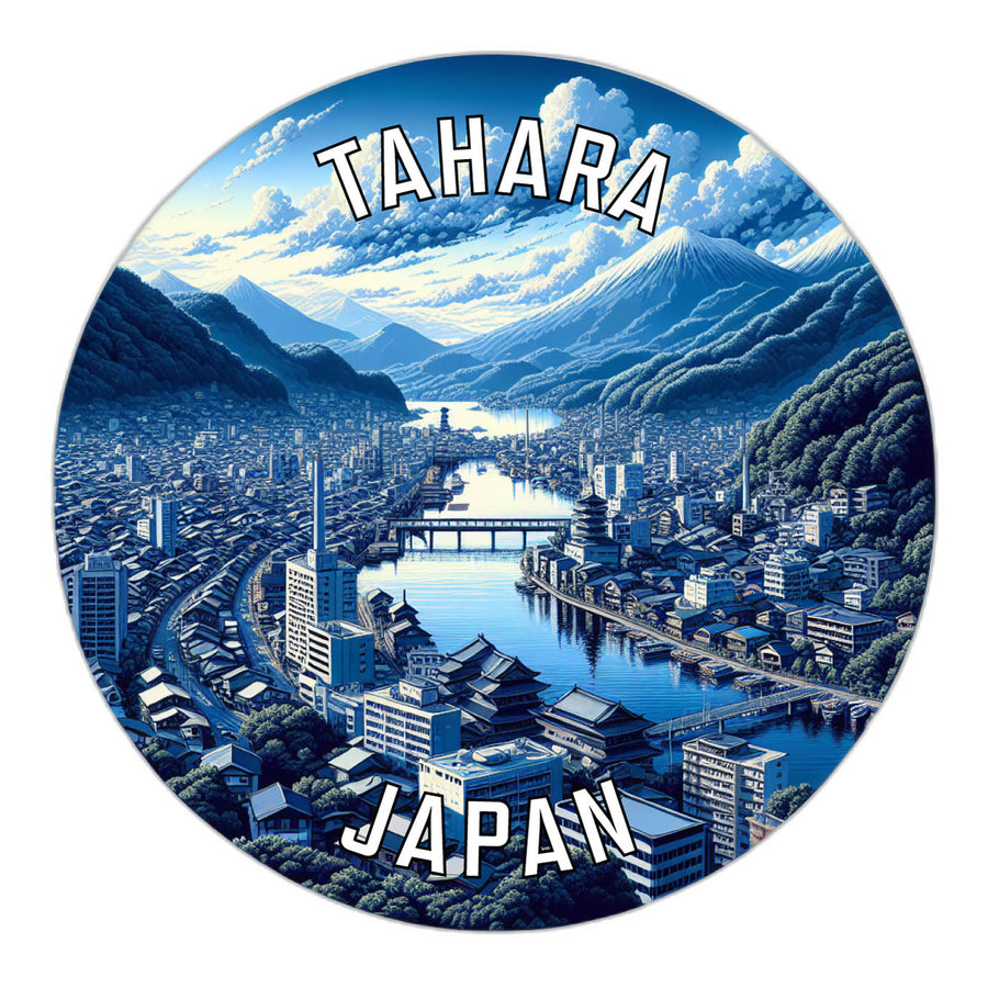 Tahara Japan Souvenir Die Cut Flat Magnet Image 1