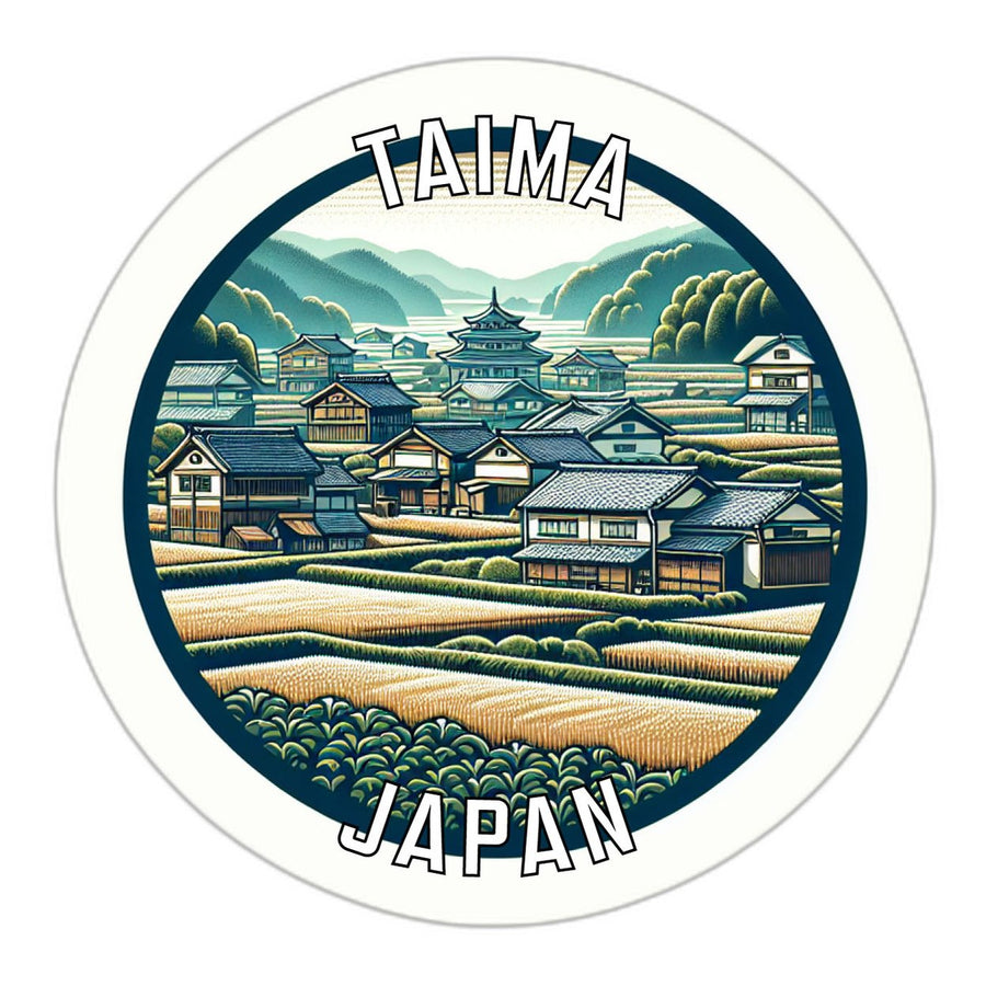 Taima Japan Souvenir Die Cut Flat Magnet Image 1