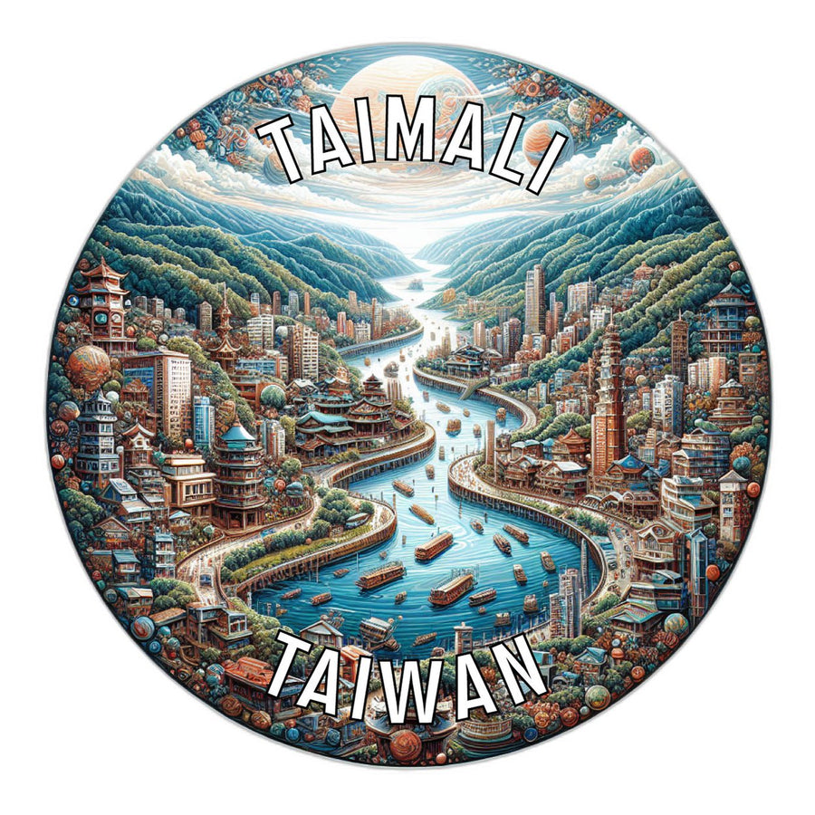 Taimali Taiwan Souvenir Die Cut Flat Magnet Image 1