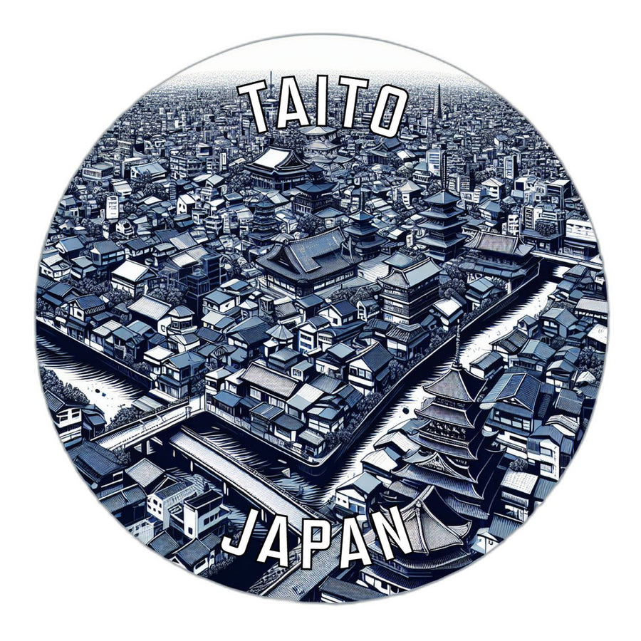 Taito Japan Souvenir Die Cut Flat Magnet Image 1