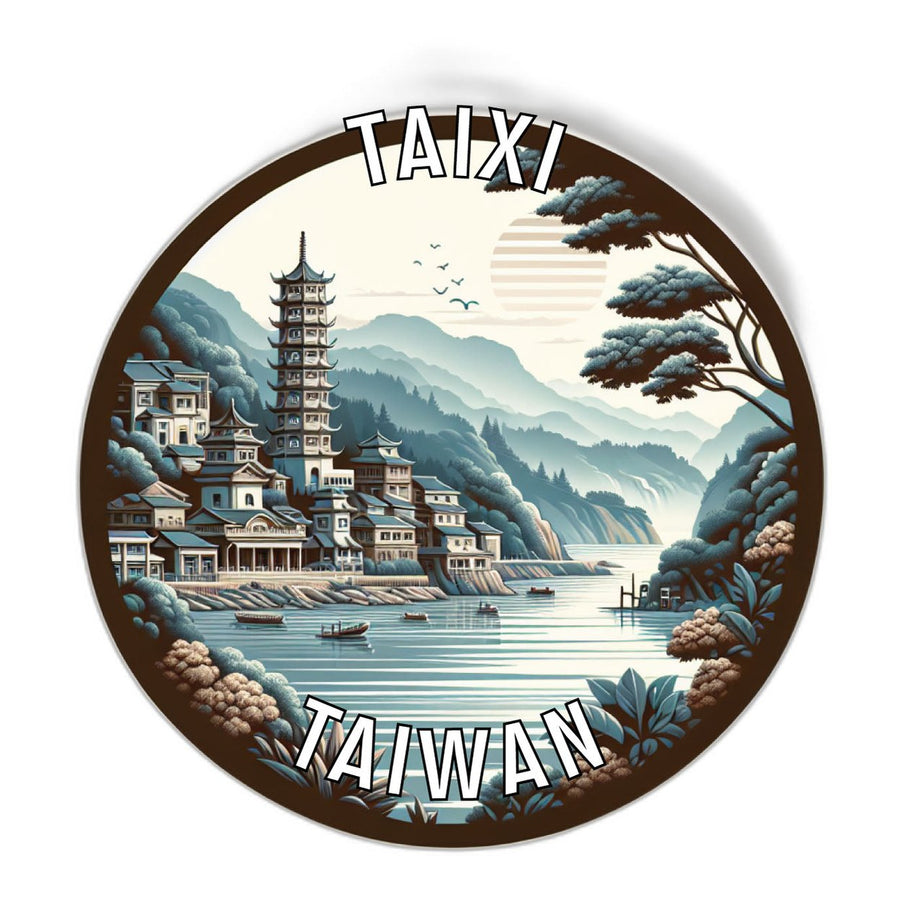 Taixi Taiwan Souvenir Die Cut Flat Magnet Image 1