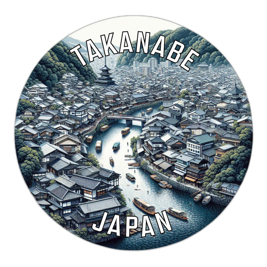 Takanabe Japan Souvenir Die Cut Flat Magnet Image 1