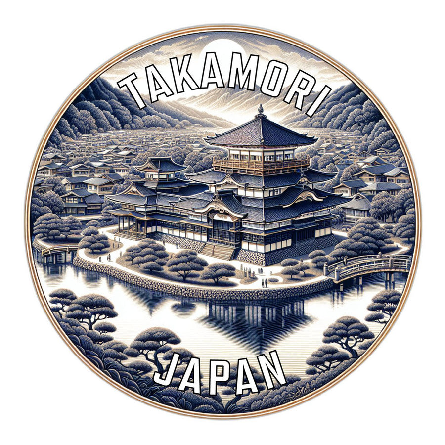 Takamori Japan Souvenir Die Cut Flat Magnet Image 1