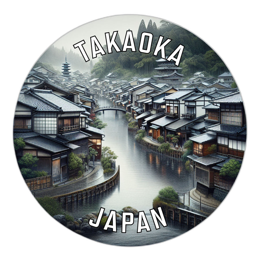 Takaoka Japan Souvenir Die Cut Flat Magnet Image 1