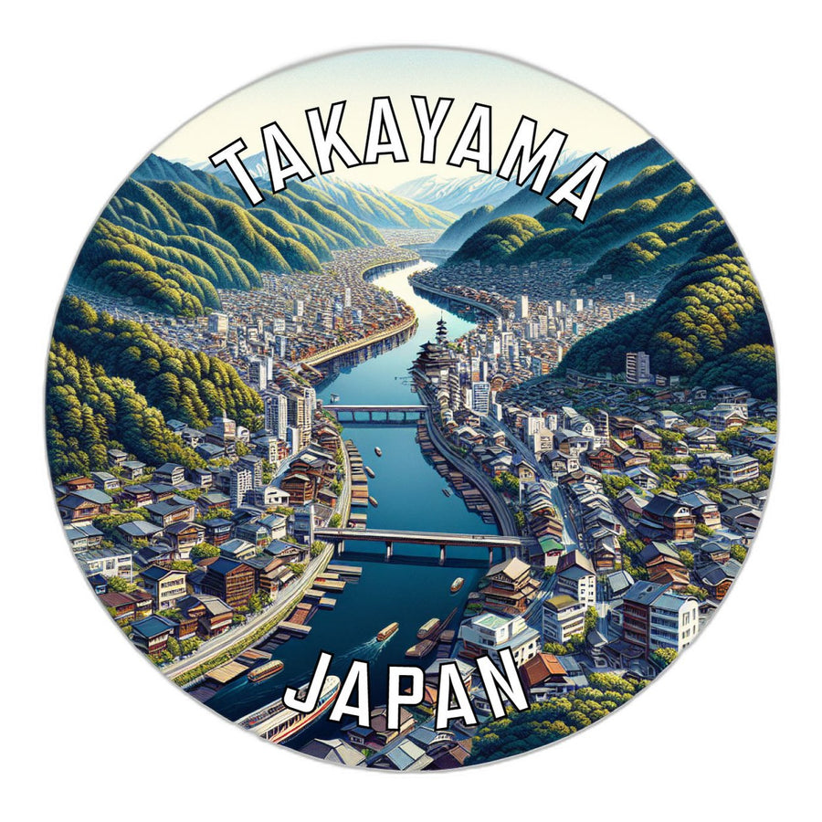 Takayama Japan Souvenir Die Cut Flat Magnet Image 1