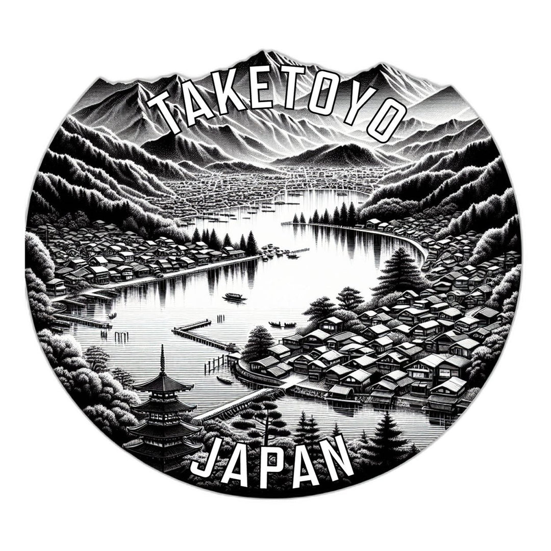 Taketoyo Japan Souvenir Die Cut Flat Magnet Image 1