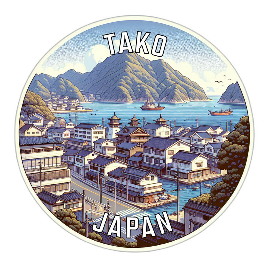 Tako Japan Souvenir Die Cut Flat Magnet Image 1