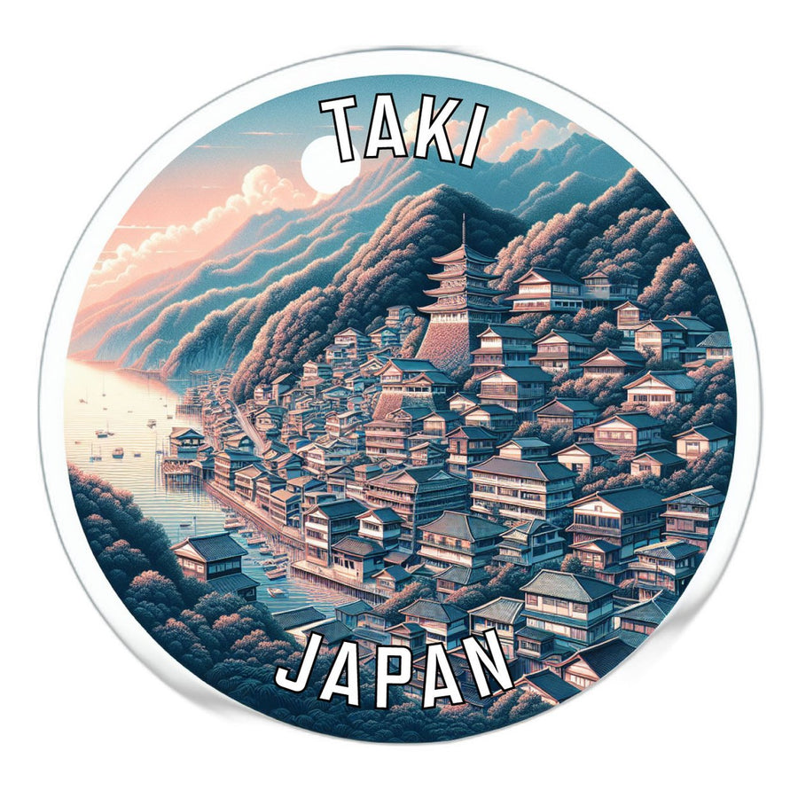 Taki Japan Souvenir Die Cut Flat Magnet Image 1