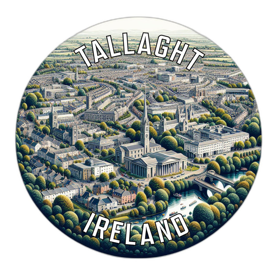 Tallaght Ireland Souvenir Die Cut Flat Magnet Image 1