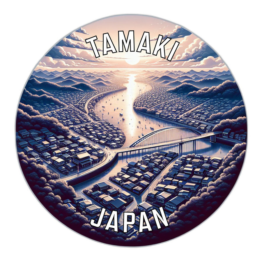 Tamaki Japan Souvenir Die Cut Flat Magnet Image 1