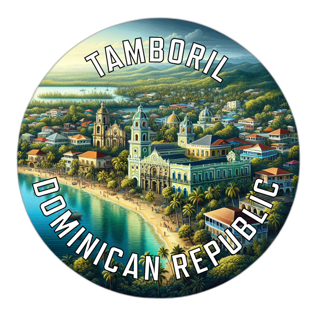 Tamboril Dominican Republic Souvenir Die Cut Flat Magnet Image 1