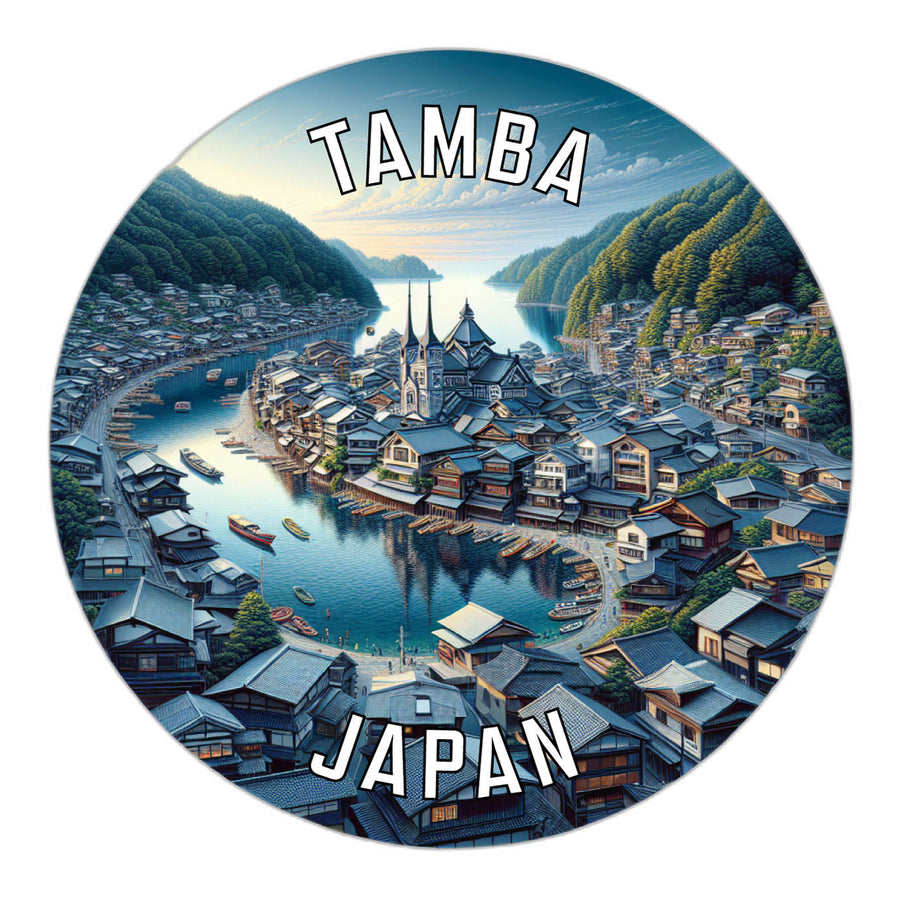 Tamba Japan Souvenir Die Cut Flat Magnet Image 1