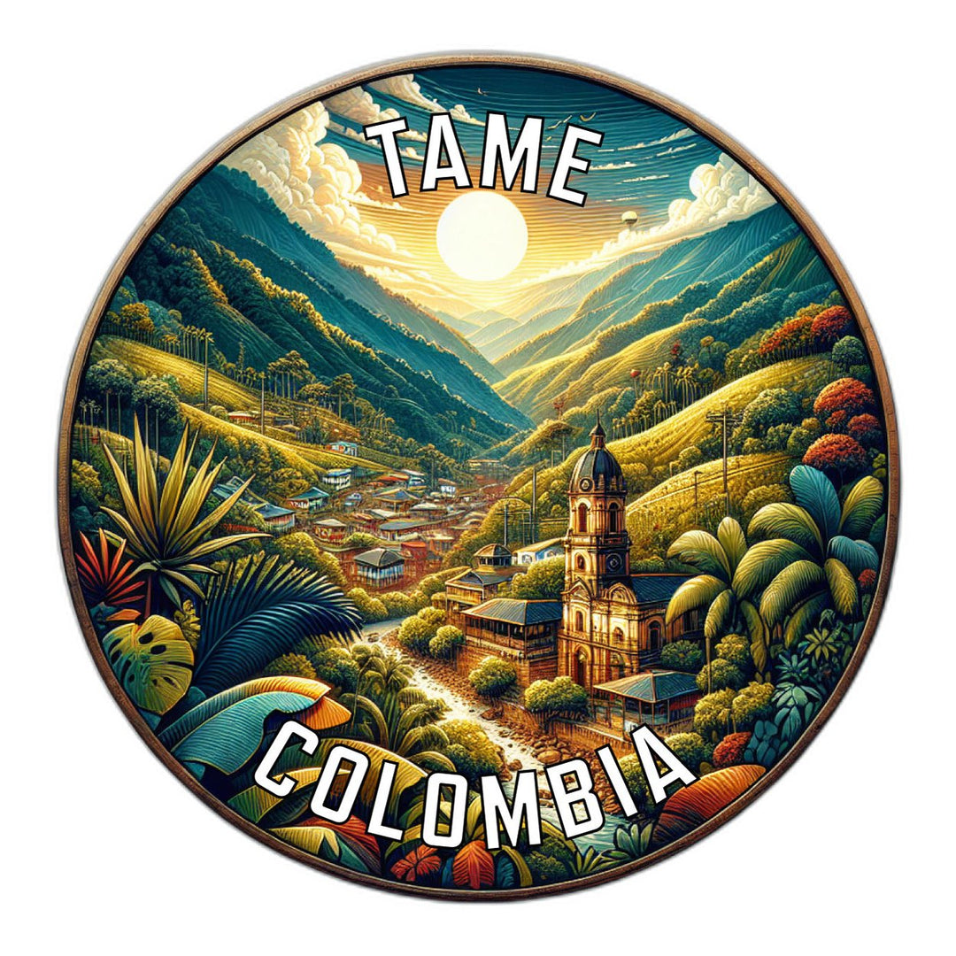 Tame Colombia Souvenir Die Cut Flat Magnet Image 1