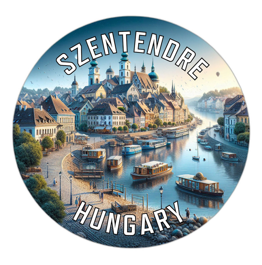 Szentendre Hungary Souvenir Die Cut Flat Magnet Image 1