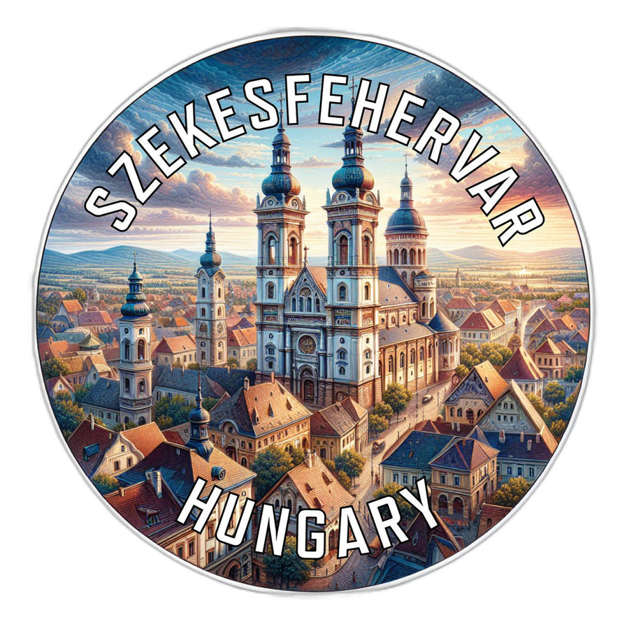 Szekesfehervar Hungary Souvenir Die Cut Flat Magnet Image 1