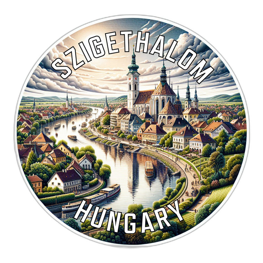 Szigethalom Hungary Souvenir Die Cut Flat Magnet Image 1