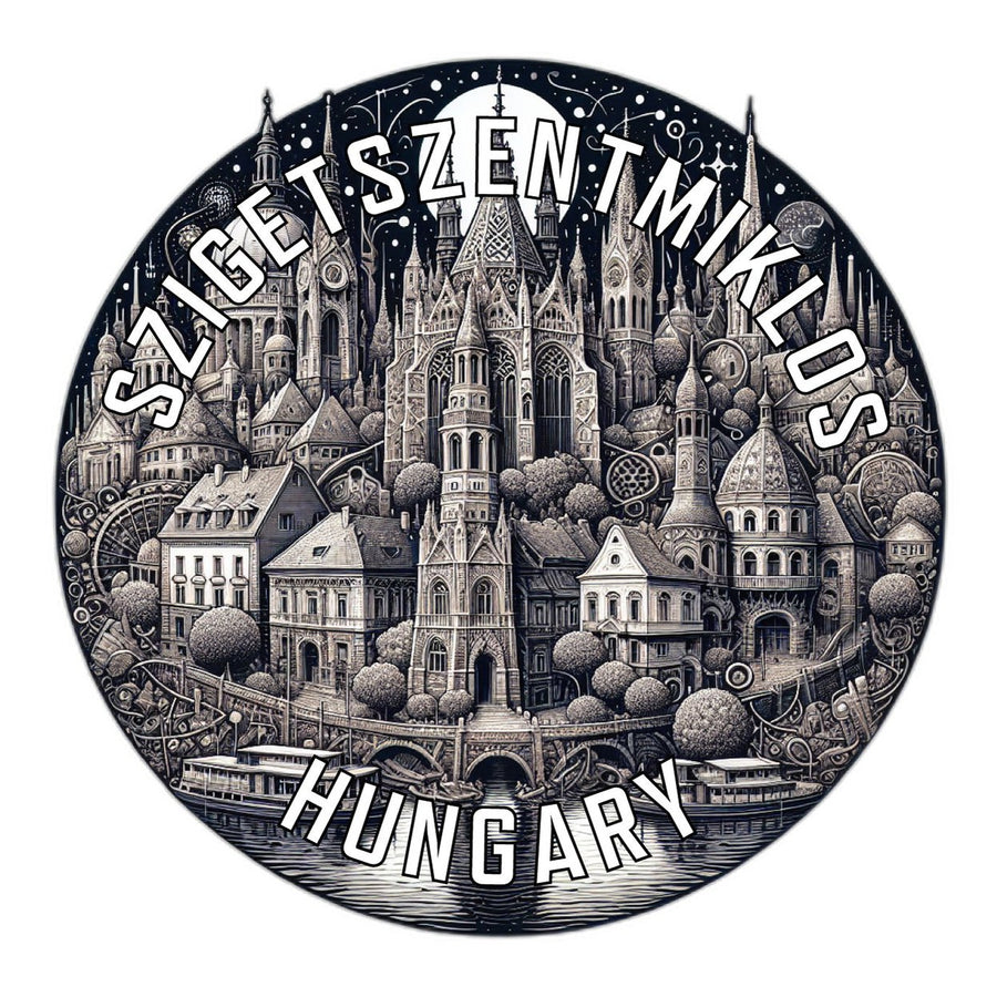 Szigetszentmiklos Hungary Souvenir Die Cut Flat Magnet Image 1