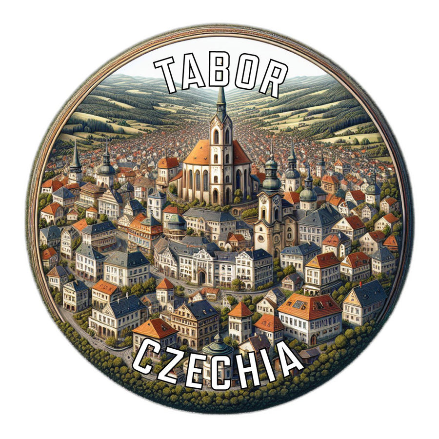 Tabor Czechia Souvenir Die Cut Flat Magnet Image 1