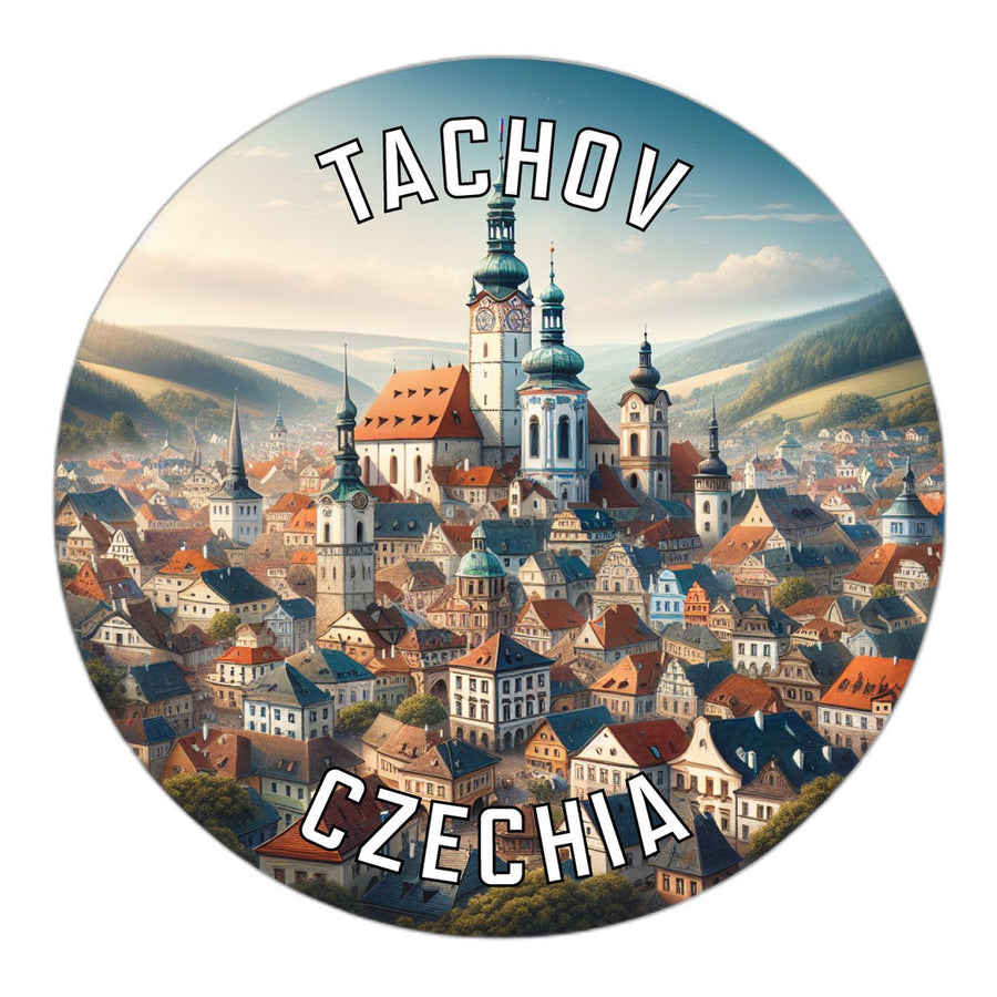 Tachov Czechia Souvenir Die Cut Flat Magnet Image 1