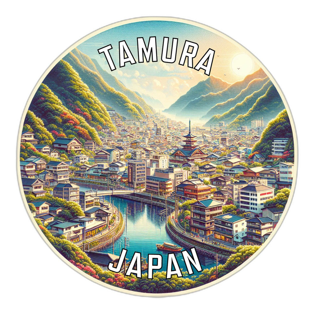 Tamura Japan Souvenir Die Cut Flat Magnet Image 1