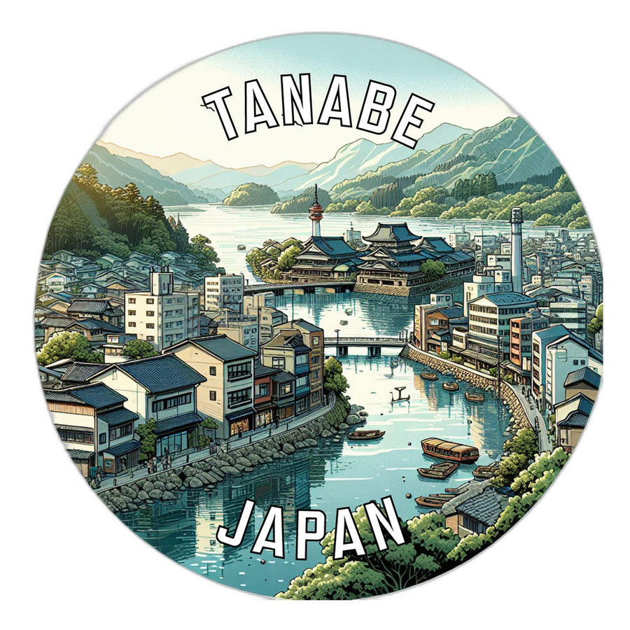 Tanabe Japan Souvenir Die Cut Flat Magnet Image 1