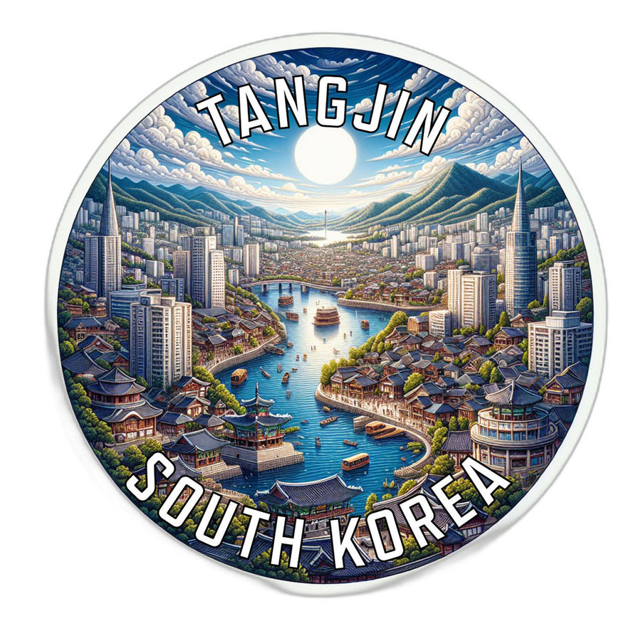 Tangjin Korea South Souvenir Die Cut Flat Magnet Image 1