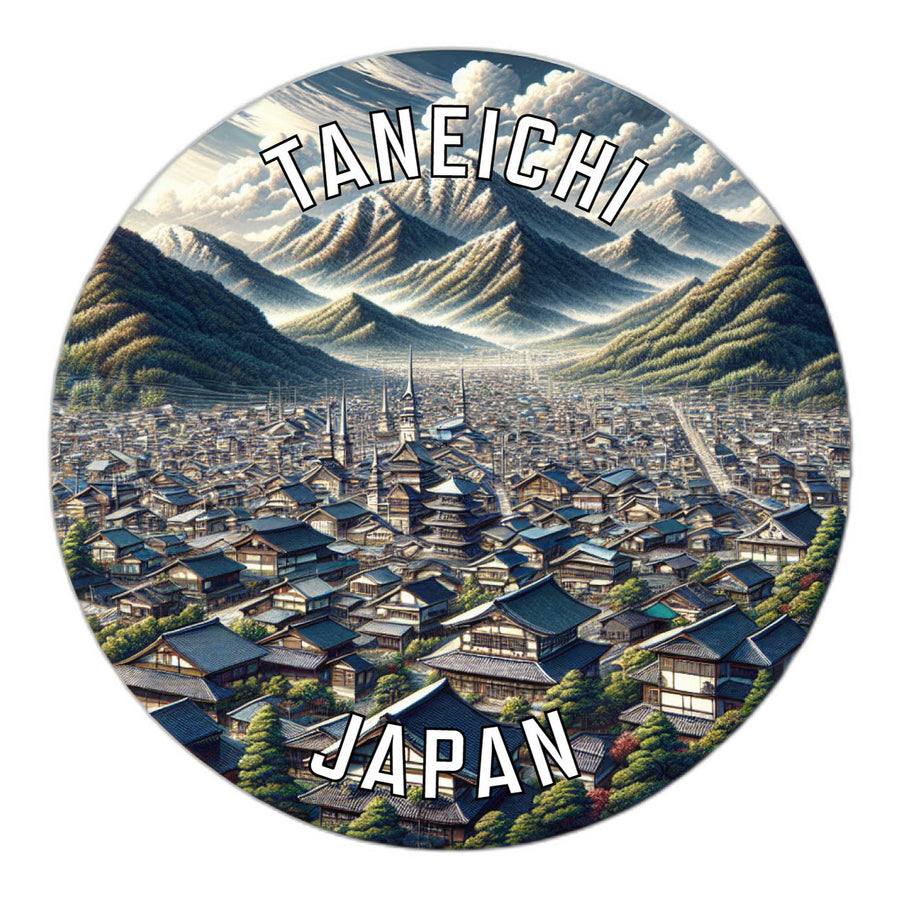 Taneichi Japan Souvenir Die Cut Flat Magnet Image 1