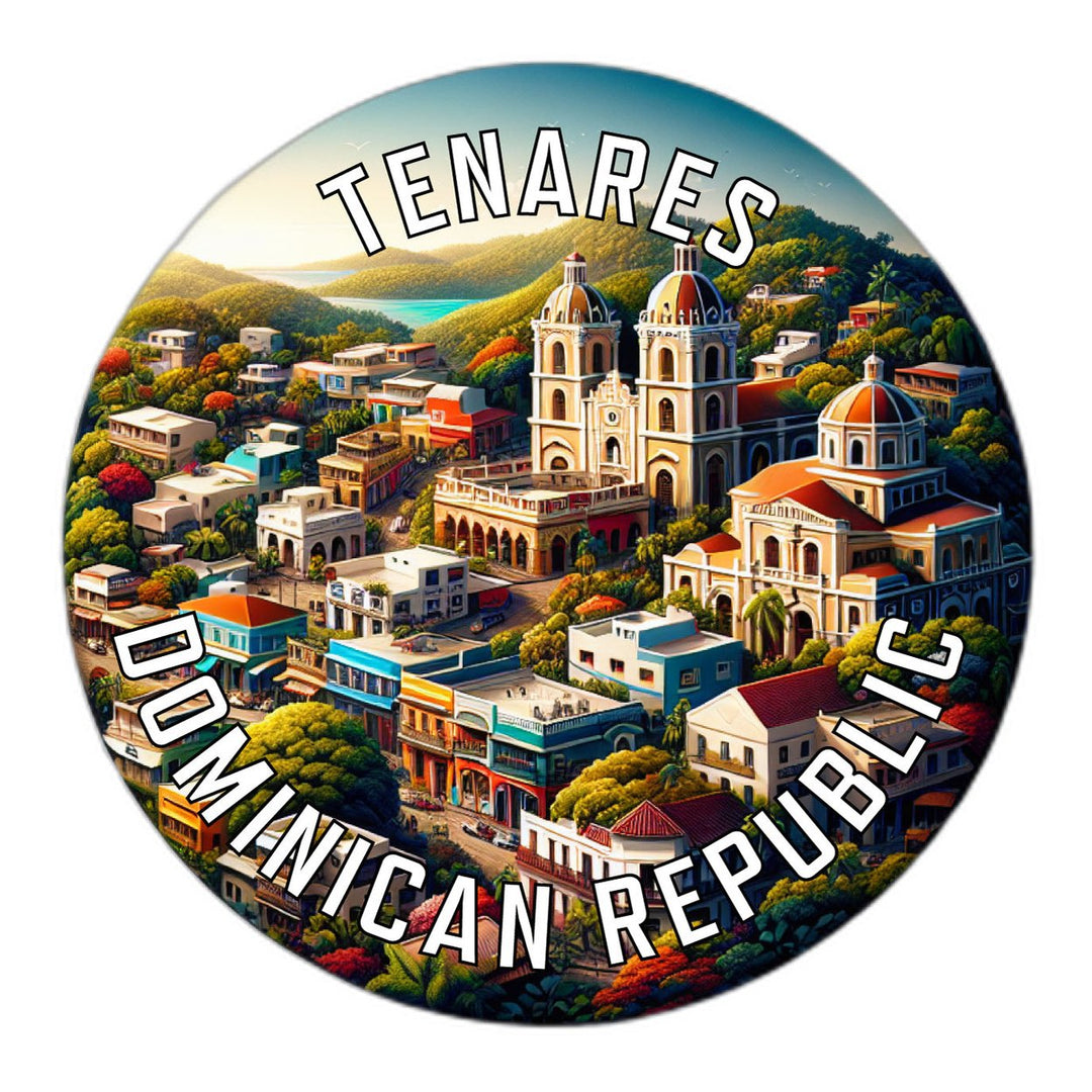 Tenares Dominican Republic Souvenir Die Cut Flat Magnet Image 1