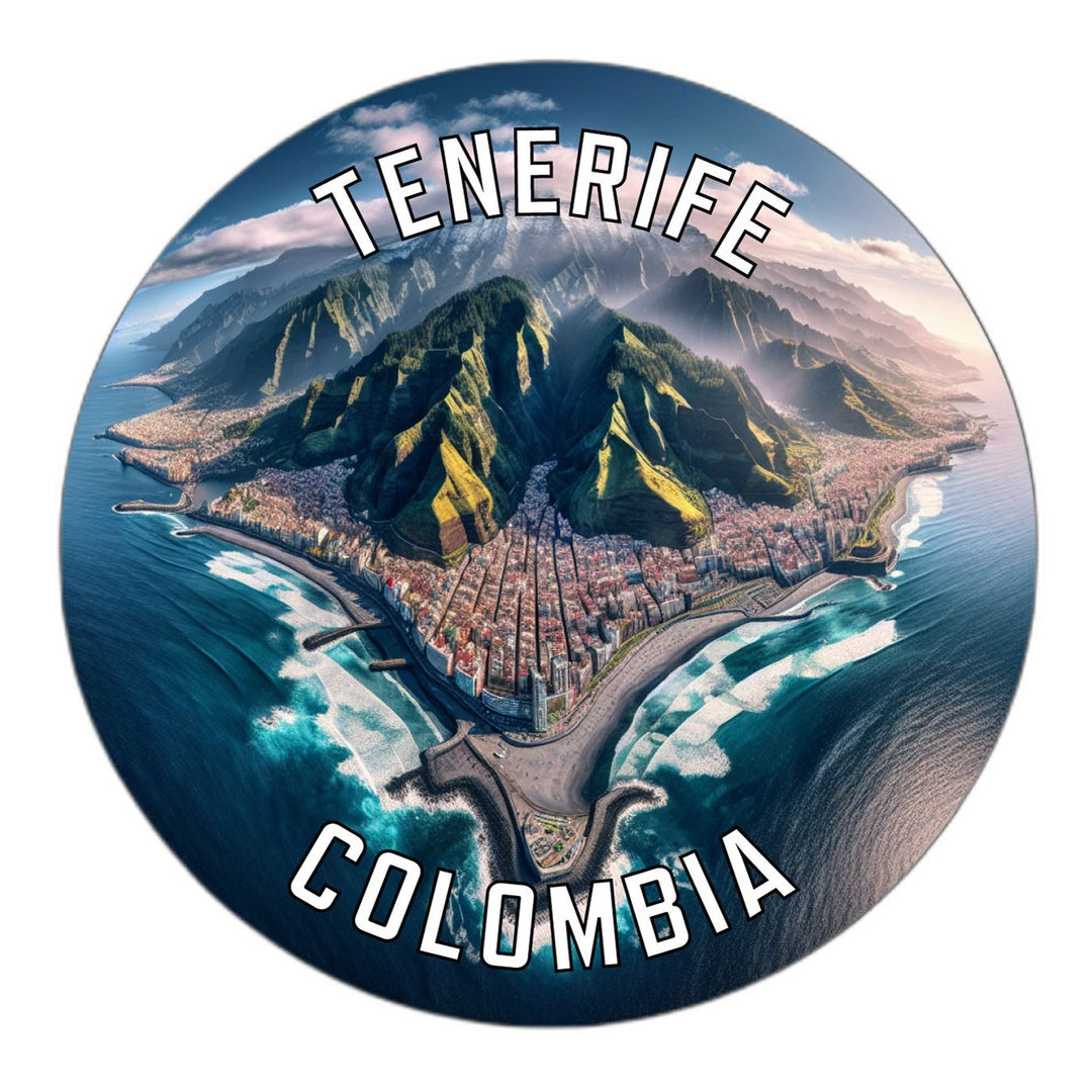 Tenerife Colombia Souvenir Die Cut Flat Magnet Image 1