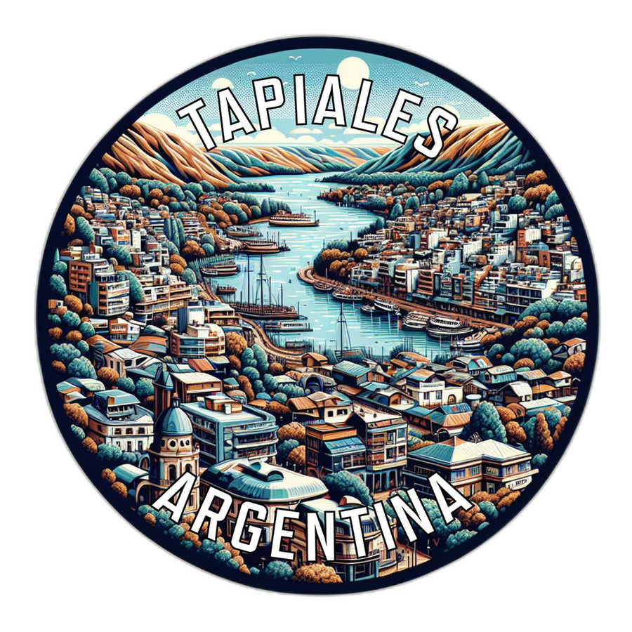 Tapiales Argentina Souvenir Die Cut Flat Magnet Image 1