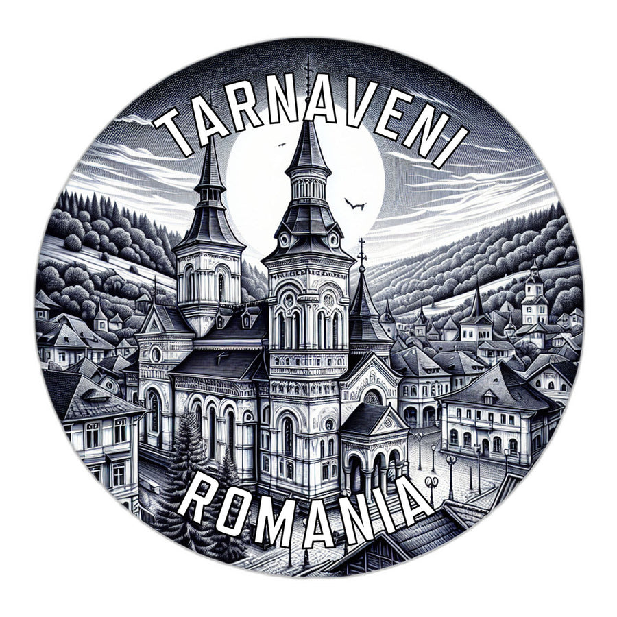 Tarnaveni Romania Souvenir Die Cut Flat Magnet Image 1