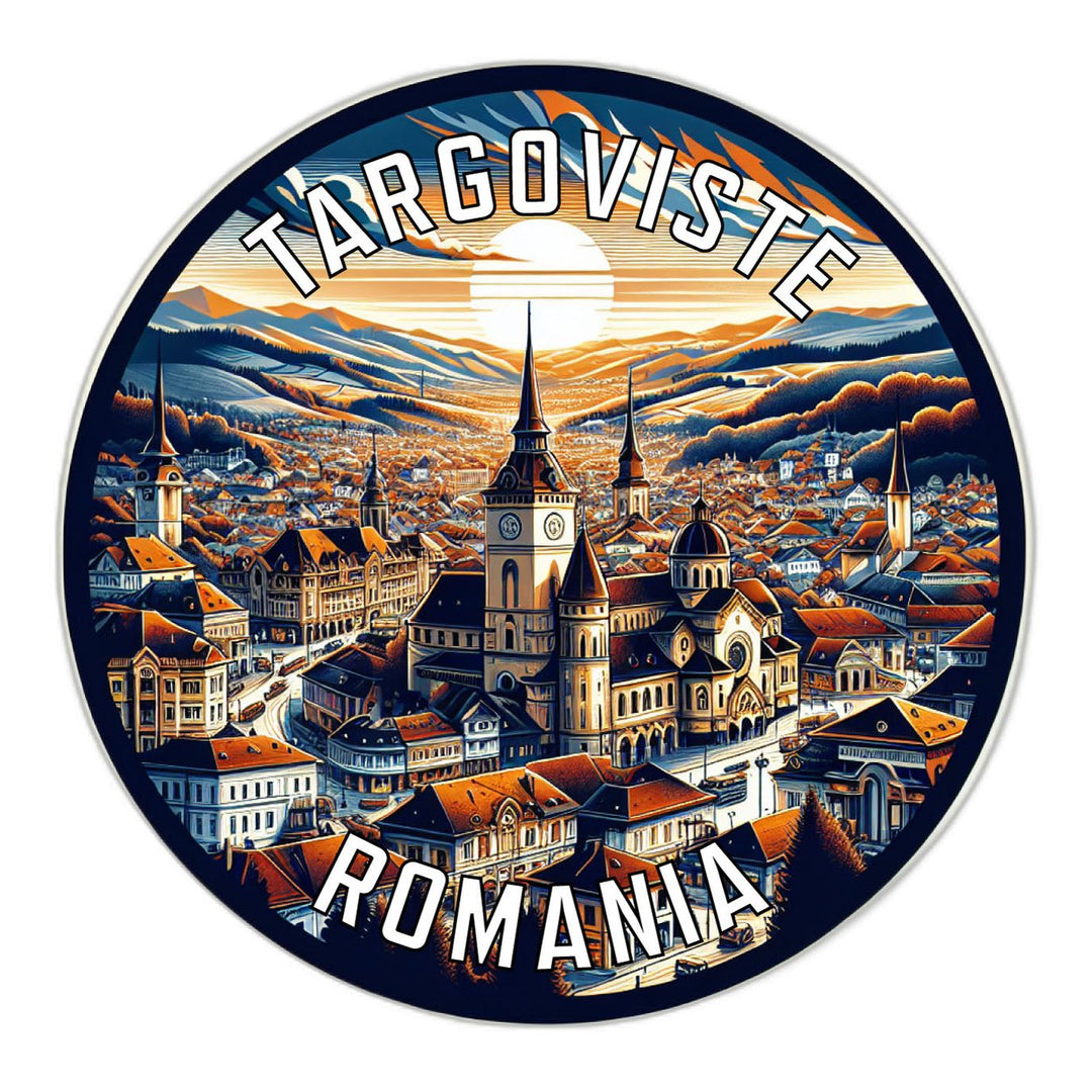 Targoviste Romania Souvenir Die Cut Flat Magnet Image 1