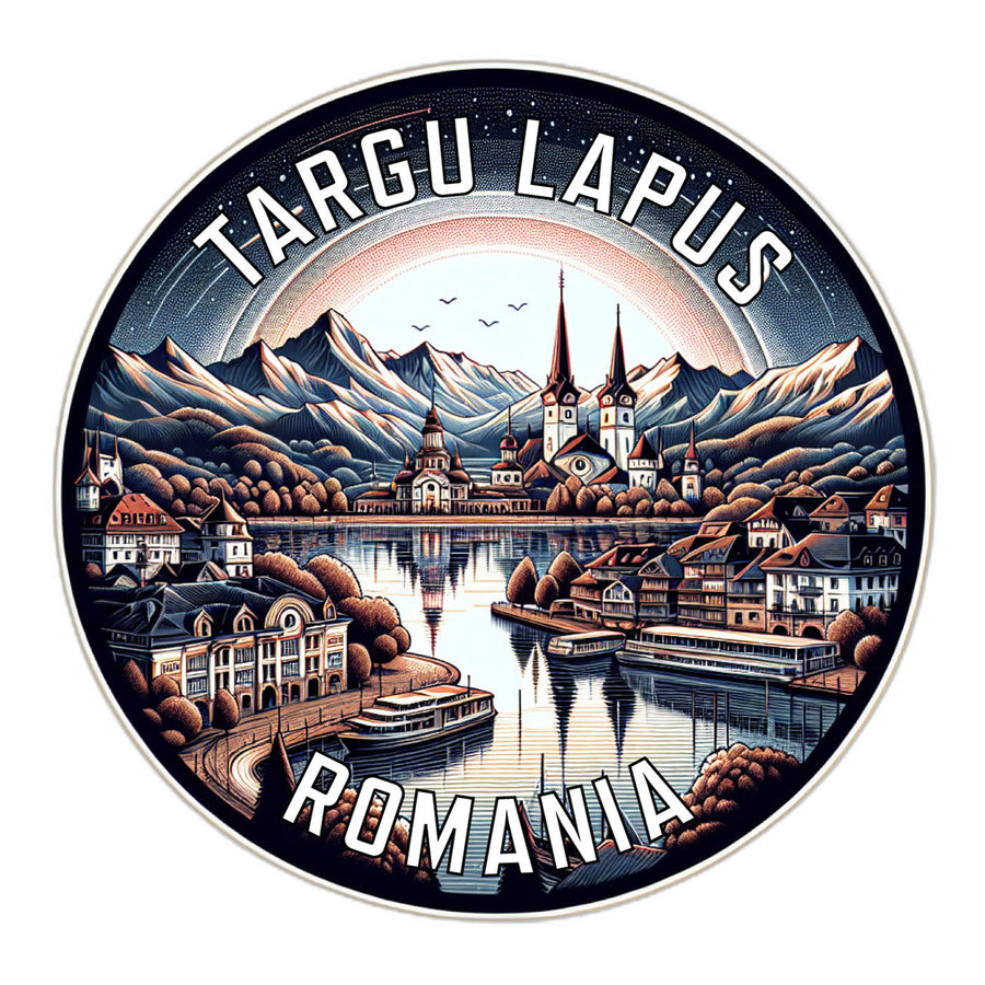 Targu Lapus Romania Souvenir Die Cut Flat Magnet Image 1